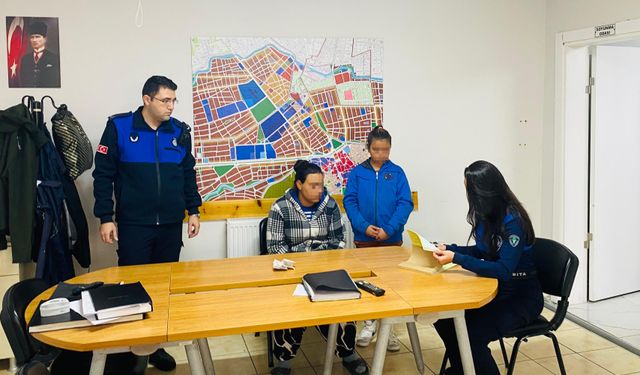 Çocuğunu dilendiren kadın yakalandı