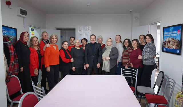 Başkan Ataç'tan Belde Evi kursiyerlerine ziyaret