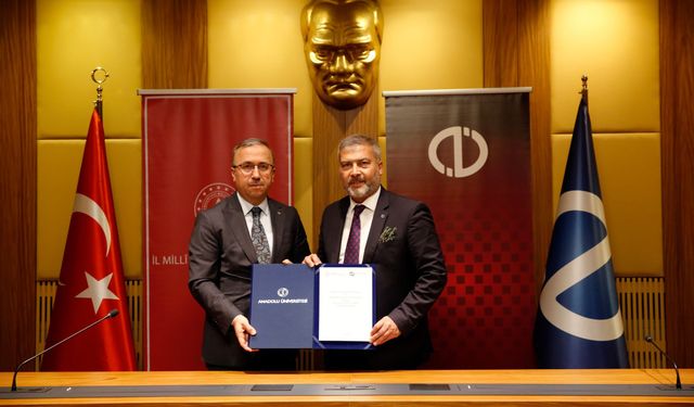 Anadolu Üniversitesi ile İl Milli Eğitim Müdürlüğü iş birliği protokolü imzalandı