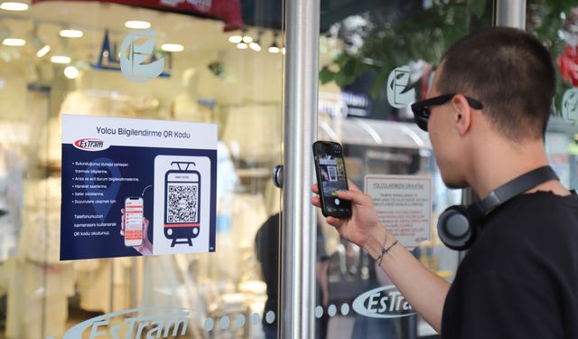 Tramvay duraklarında QR dönemi başladı