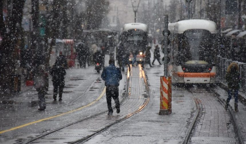 Eskişehir'den kar manzaraları