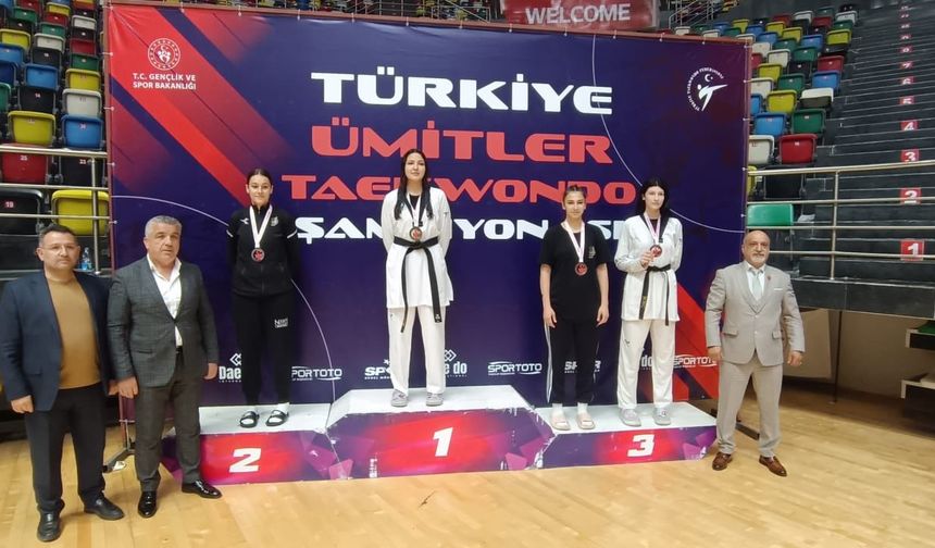 Eskişehirli başarılı sporcu Türkiye üçüncüsü oldu