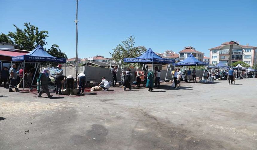 Odunpazarı'nda vatandaşlar bu yerlerde kurbanlarını ücretsiz ve temiz şekilde kesebilecek