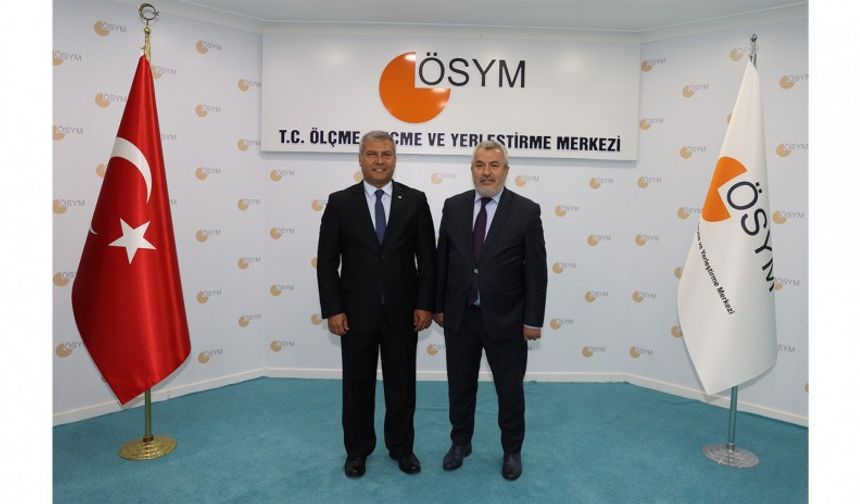 Rektör Adıgüzel’den ÖSYM Başkanı Ersoy’a ziyaret
