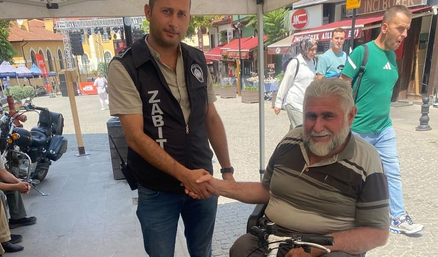 Zabıtadan örnek davranış