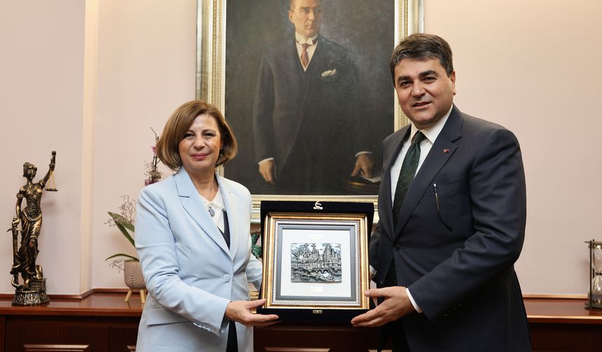 Demokrat Parti Lideri Uysal'dan Başkan Ünlüce'ye ziyaret