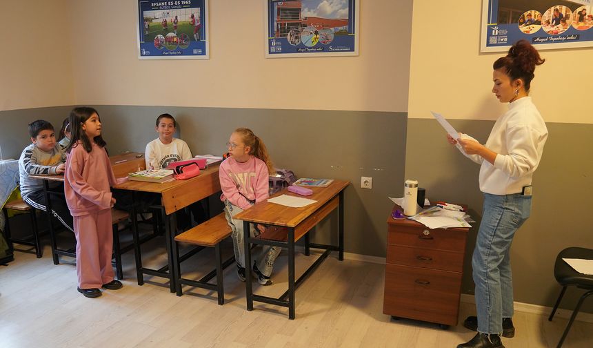 Çocuklar Bahriye Üçok'ta LGS'ye hazırlanıyor