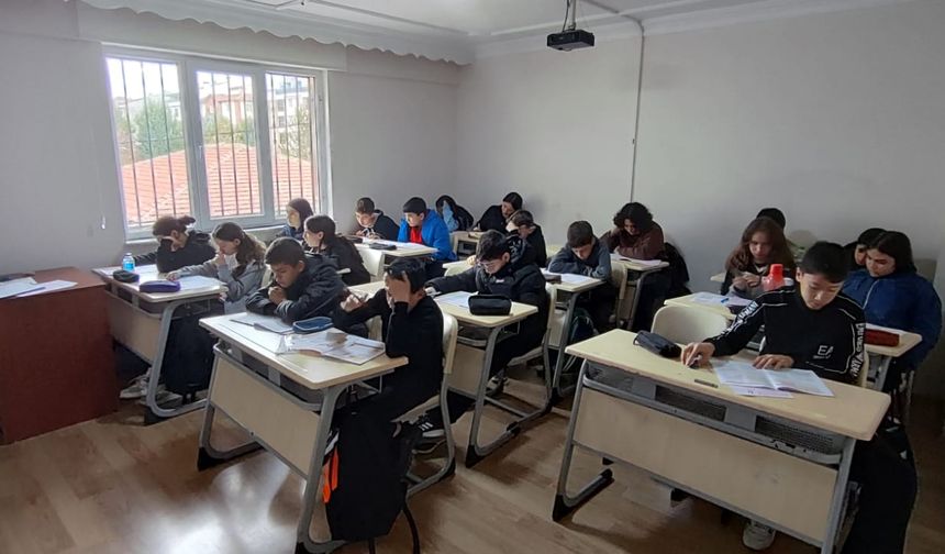 Öğrenciler LGS hazırlık sınavı ile deneyim yaşadı