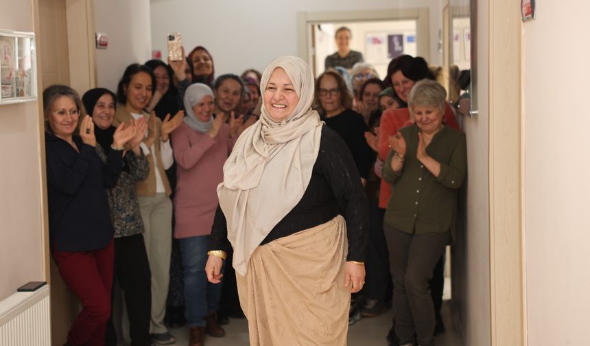 Kursiyerlerden renkli defile