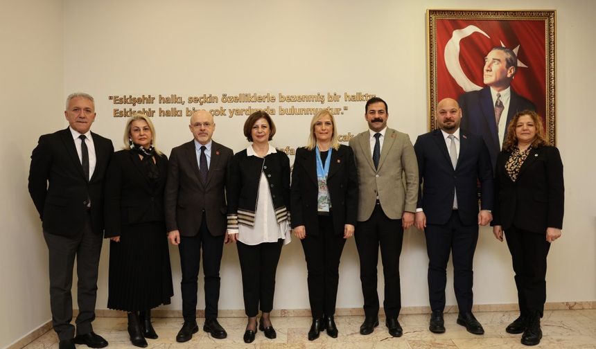Başkan Ünlüce CHP heyetini ağırladı