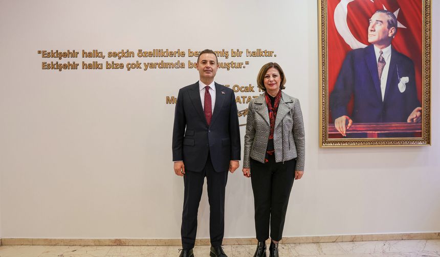 Başkan Akın'dan Başkan Ünlüce'ye ziyaret