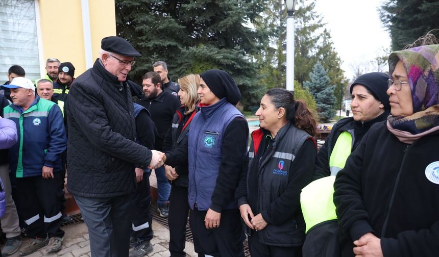Odunpazarı Belediyesi’nde bayramlaşma
