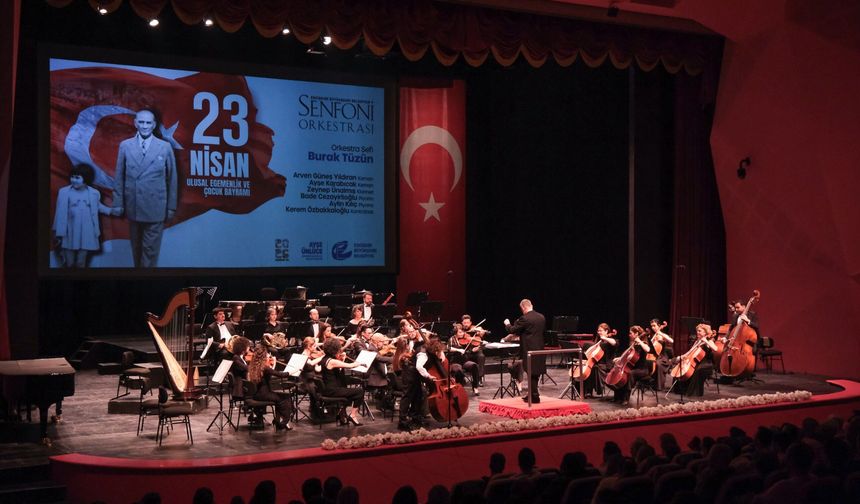 Genç yetenekler 23 Nisan'da senfoni sahnesinde parladı