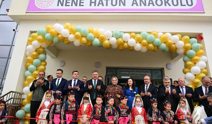 Nene Hatun Anaokulu, törenle hizmete açıldı
