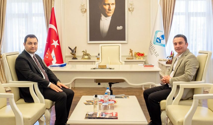 Kaymakam Temel'den Başkan Dökmeci'ye ziyaret