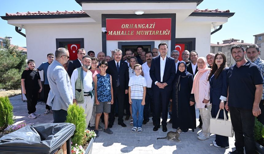 Orhangazi Mahalle Muhtarlığı, yenilenen binasıyla hizmete açıldı