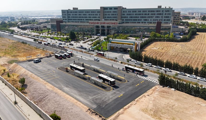Şehir Hastanesi toplu taşıma durakları düzenlendi