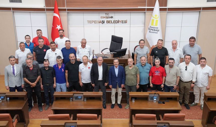 Amatör spor kulüplerinin temsilcileri Başkan Ataç'la buluştu