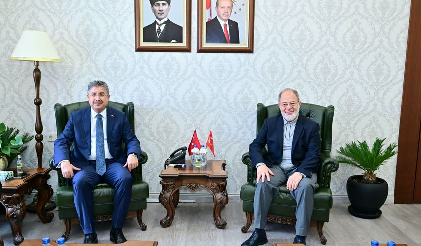 Recep Akdağ, Vali Yılmaz'ı ziyaret etti